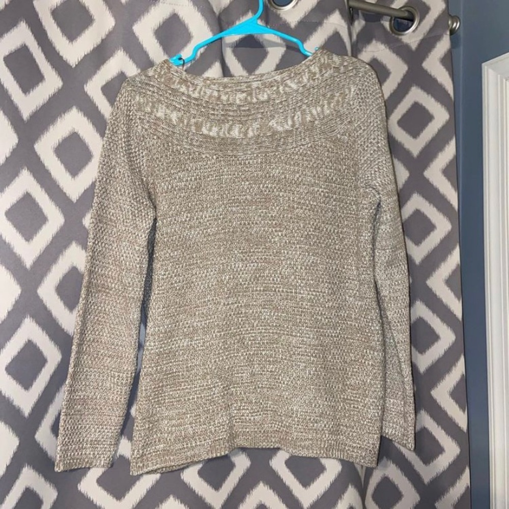tan sweater (Croft&Barrow)